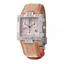 Concord La Scala Steel Women's Quartz Watch <b>with Leather Strap</B>