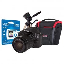 Canon EOS 100D Black SLR IS Kit with 18-55mm 32GB SD Tripod & Case